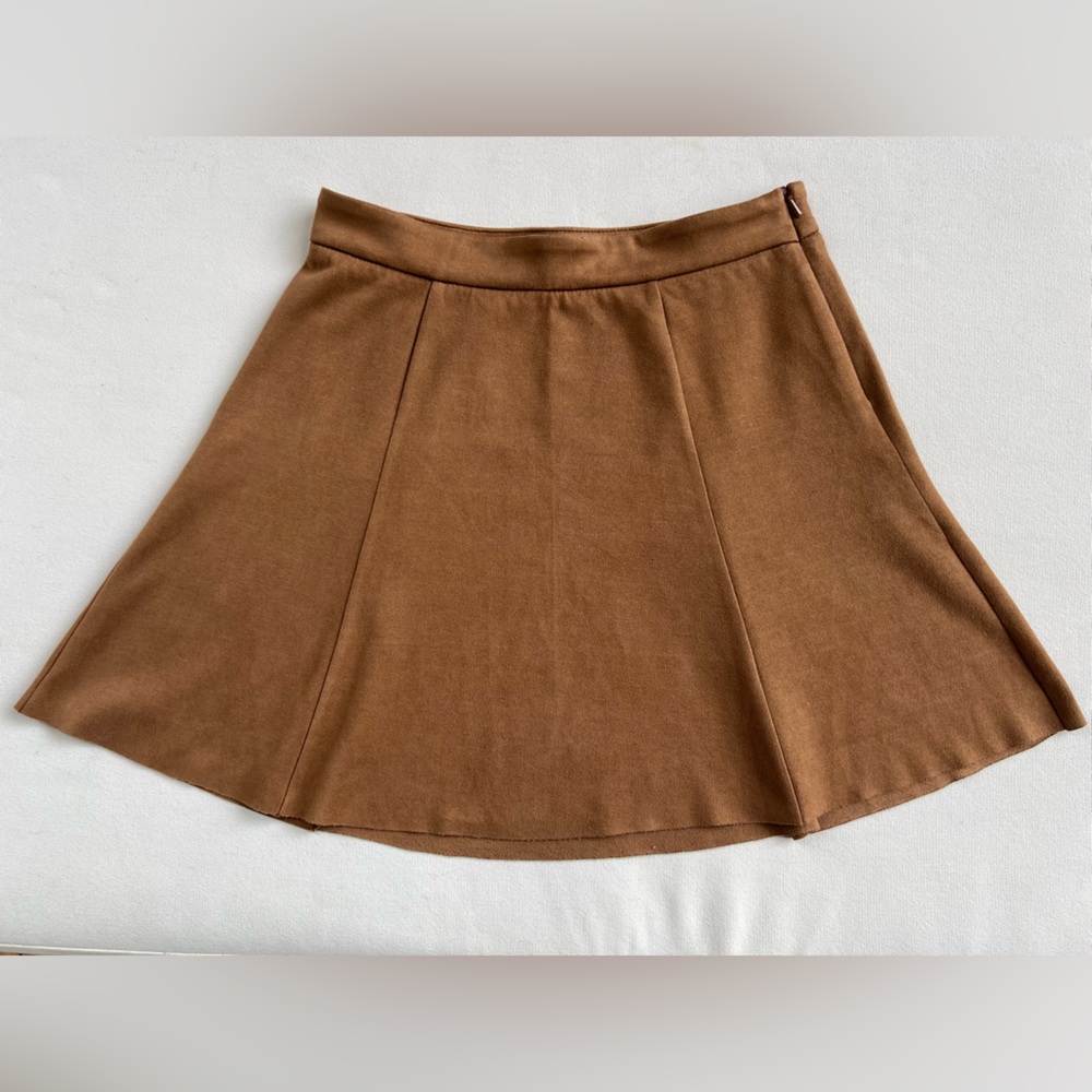 Camel Faux Suede Miniskirt. Level 99. Size 25